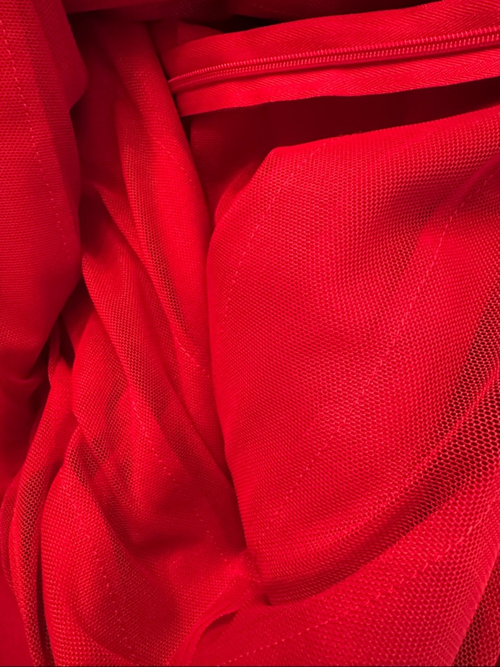BCBGMAXAZRIA Red V-Neck Tiered Mini Dress - Picture 11 of 12